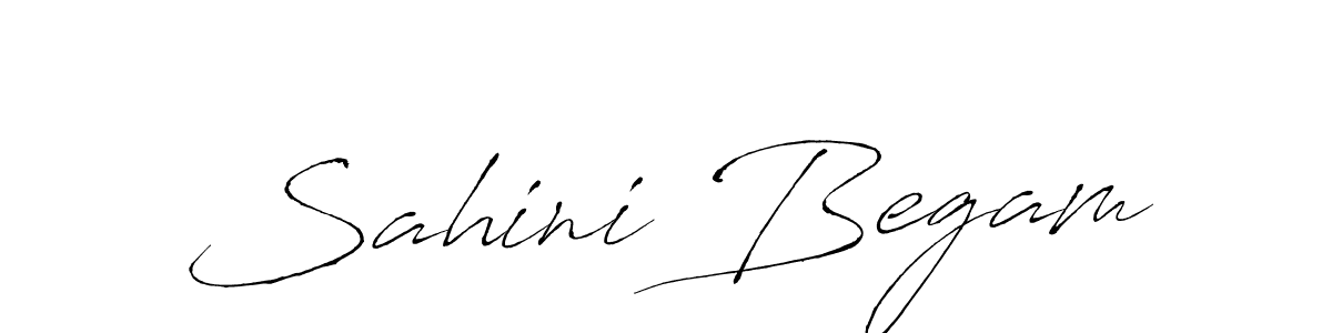 How to make Sahini Begam signature? Antro_Vectra is a professional autograph style. Create handwritten signature for Sahini Begam name. Sahini Begam signature style 6 images and pictures png
