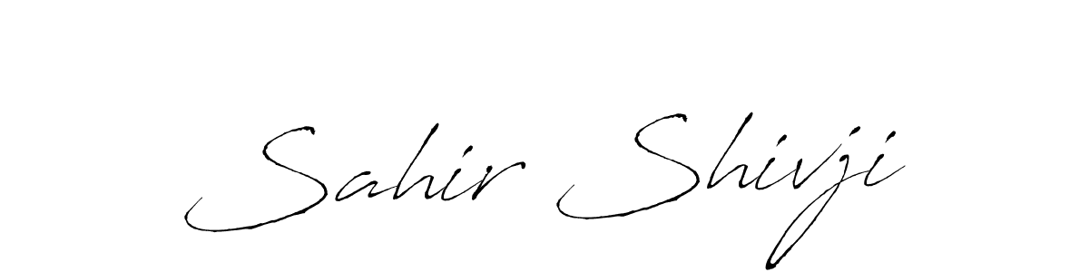 How to make Sahir Shivji name signature. Use Antro_Vectra style for creating short signs online. This is the latest handwritten sign. Sahir Shivji signature style 6 images and pictures png