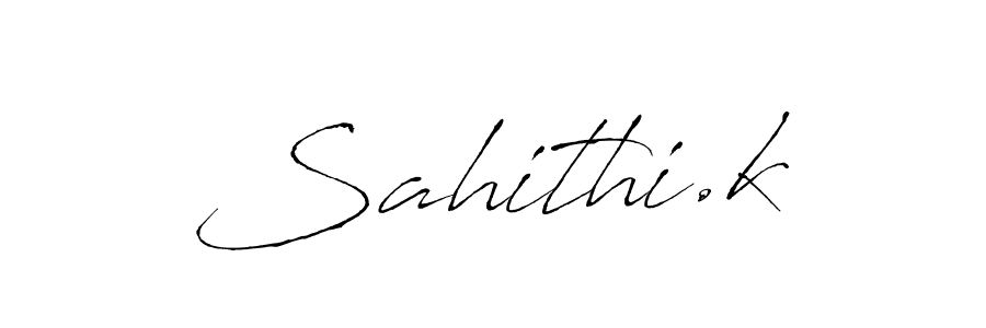 Sahithi.k stylish signature style. Best Handwritten Sign (Antro_Vectra) for my name. Handwritten Signature Collection Ideas for my name Sahithi.k. Sahithi.k signature style 6 images and pictures png