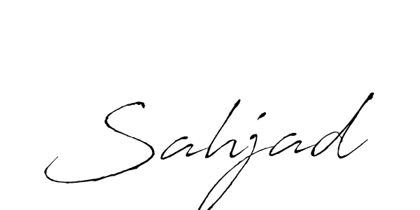 Make a beautiful signature design for name Sahjad. With this signature (Antro_Vectra) style, you can create a handwritten signature for free. Sahjad signature style 6 images and pictures png