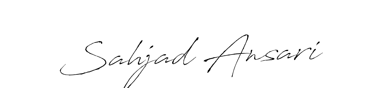 Similarly Antro_Vectra is the best handwritten signature design. Signature creator online .You can use it as an online autograph creator for name Sahjad Ansari. Sahjad Ansari signature style 6 images and pictures png