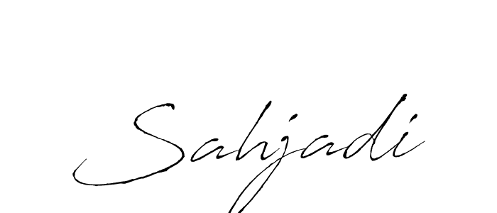 How to make Sahjadi name signature. Use Antro_Vectra style for creating short signs online. This is the latest handwritten sign. Sahjadi signature style 6 images and pictures png