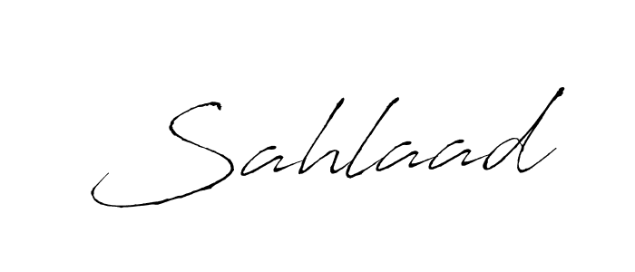 Design your own signature with our free online signature maker. With this signature software, you can create a handwritten (Antro_Vectra) signature for name Sahlaad. Sahlaad signature style 6 images and pictures png