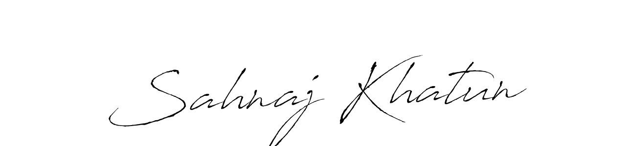 Sahnaj Khatun stylish signature style. Best Handwritten Sign (Antro_Vectra) for my name. Handwritten Signature Collection Ideas for my name Sahnaj Khatun. Sahnaj Khatun signature style 6 images and pictures png