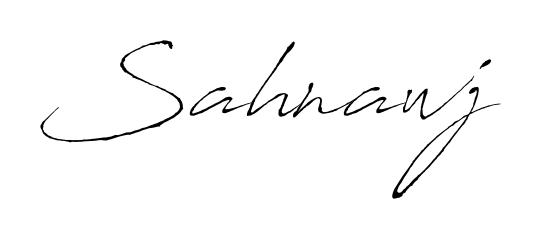 How to Draw Sahnawj signature style? Antro_Vectra is a latest design signature styles for name Sahnawj. Sahnawj signature style 6 images and pictures png
