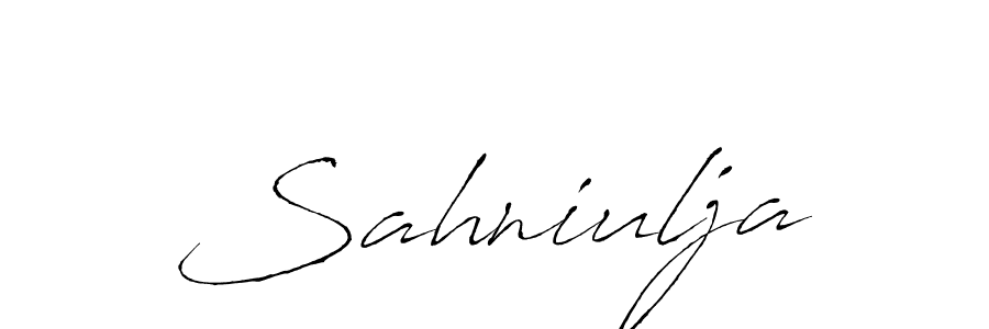 Sahniulja stylish signature style. Best Handwritten Sign (Antro_Vectra) for my name. Handwritten Signature Collection Ideas for my name Sahniulja. Sahniulja signature style 6 images and pictures png