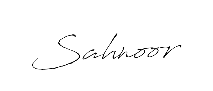 How to make Sahnoor name signature. Use Antro_Vectra style for creating short signs online. This is the latest handwritten sign. Sahnoor signature style 6 images and pictures png