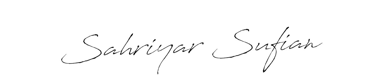 Use a signature maker to create a handwritten signature online. With this signature software, you can design (Antro_Vectra) your own signature for name Sahriyar Sufian. Sahriyar Sufian signature style 6 images and pictures png