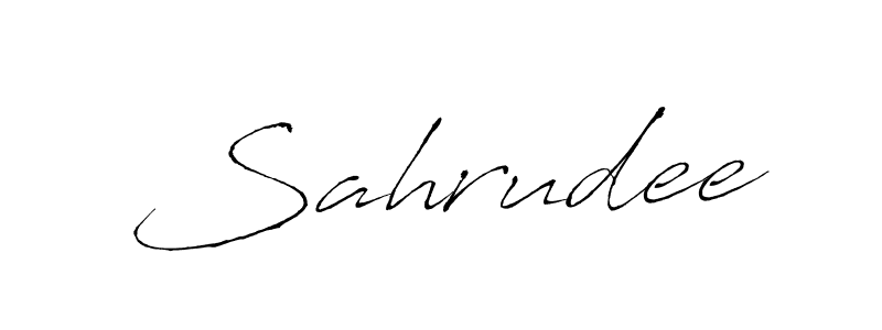 You should practise on your own different ways (Antro_Vectra) to write your name (Sahrudee) in signature. don't let someone else do it for you. Sahrudee signature style 6 images and pictures png