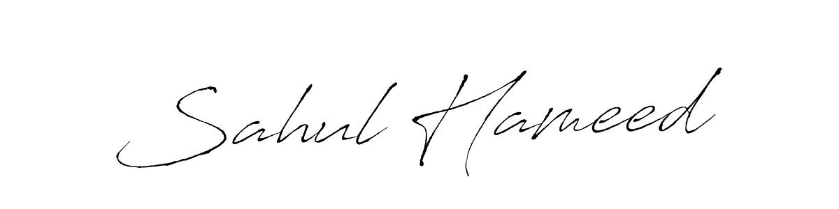 Make a beautiful signature design for name Sahul Hameed. With this signature (Antro_Vectra) style, you can create a handwritten signature for free. Sahul Hameed signature style 6 images and pictures png