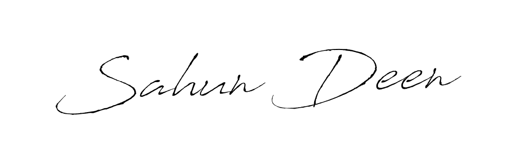 Also we have Sahun Deen name is the best signature style. Create professional handwritten signature collection using Antro_Vectra autograph style. Sahun Deen signature style 6 images and pictures png