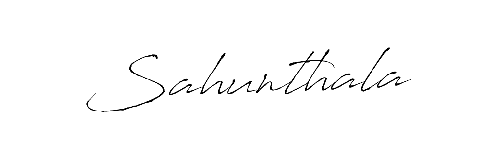 You should practise on your own different ways (Antro_Vectra) to write your name (Sahunthala) in signature. don't let someone else do it for you. Sahunthala signature style 6 images and pictures png