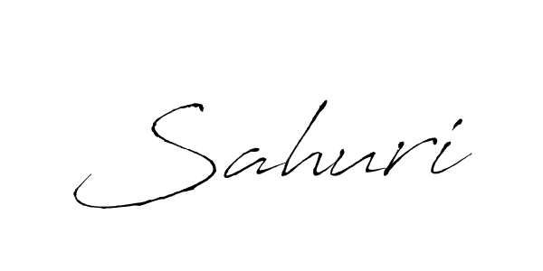 How to make Sahuri name signature. Use Antro_Vectra style for creating short signs online. This is the latest handwritten sign. Sahuri signature style 6 images and pictures png