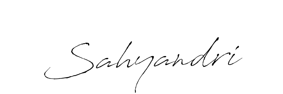 Sahyandri stylish signature style. Best Handwritten Sign (Antro_Vectra) for my name. Handwritten Signature Collection Ideas for my name Sahyandri. Sahyandri signature style 6 images and pictures png