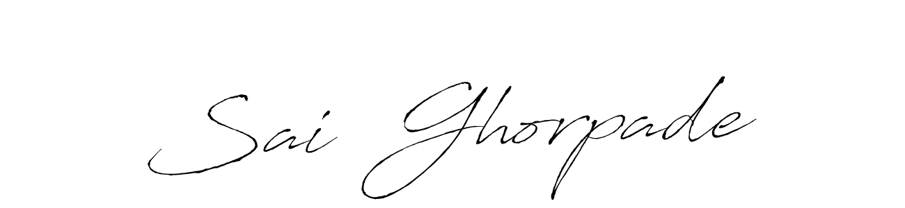 How to make Sai  Ghorpade signature? Antro_Vectra is a professional autograph style. Create handwritten signature for Sai  Ghorpade name. Sai  Ghorpade signature style 6 images and pictures png