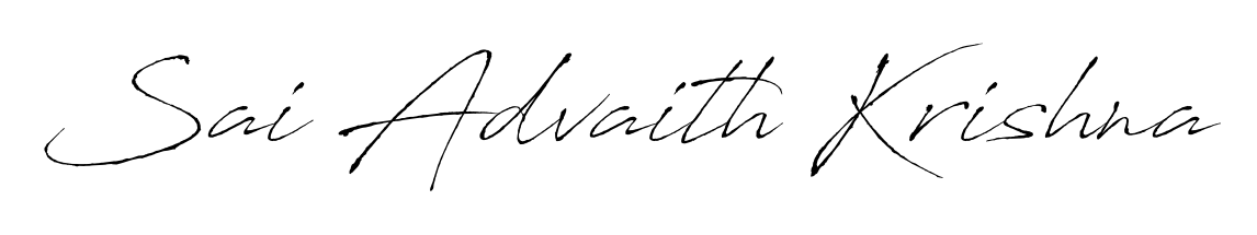 Create your official email sign-off with Sai Advaith Krishna name in Antro_Vectra style. Crisp, clean, and perfectly legible across all screens. Sai Advaith Krishna signature style 6 images and pictures png