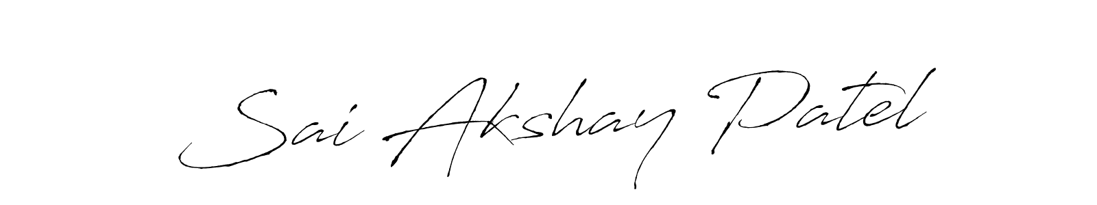 Use a signature maker to create a handwritten signature online. With this signature software, you can design (Antro_Vectra) your own signature for name Sai Akshay Patel. Sai Akshay Patel signature style 6 images and pictures png