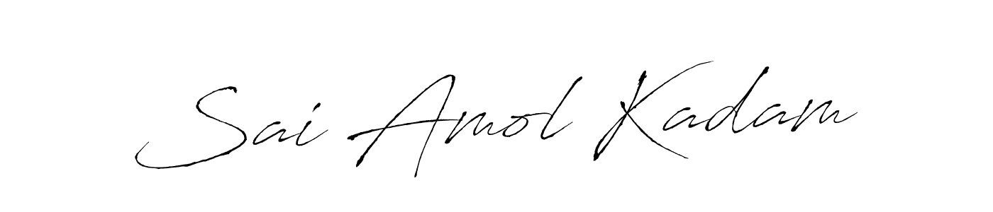 Create a beautiful signature design for name Sai Amol Kadam. With this signature (Antro_Vectra) fonts, you can make a handwritten signature for free. Sai Amol Kadam signature style 6 images and pictures png