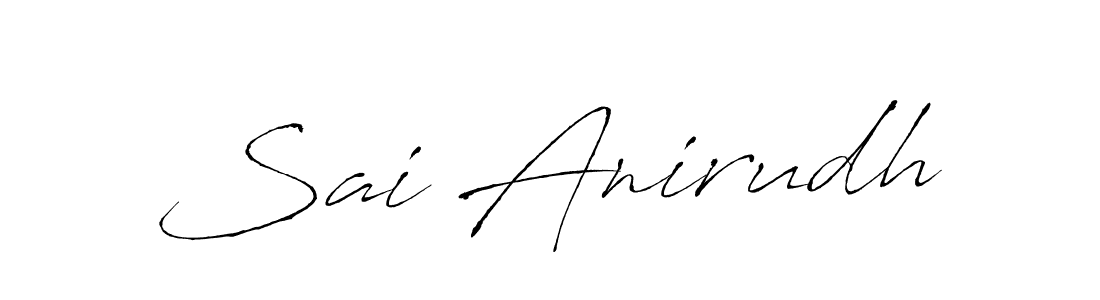 It looks lik you need a new signature style for name Sai Anirudh. Design unique handwritten (Antro_Vectra) signature with our free signature maker in just a few clicks. Sai Anirudh signature style 6 images and pictures png