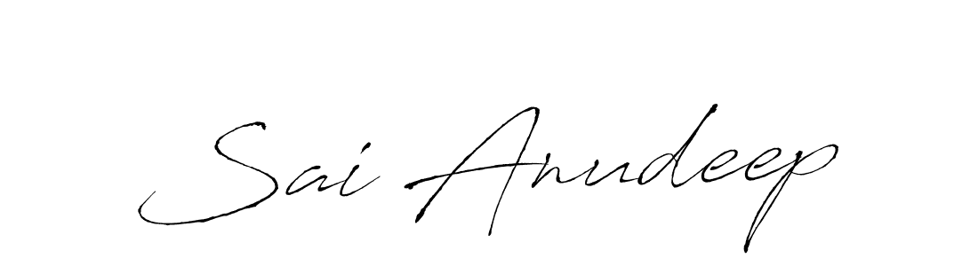 How to make Sai Anudeep name signature. Use Antro_Vectra style for creating short signs online. This is the latest handwritten sign. Sai Anudeep signature style 6 images and pictures png