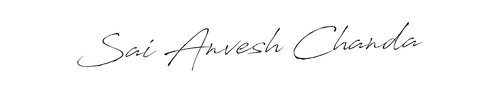 Design your own signature with our free online signature maker. With this signature software, you can create a handwritten (Antro_Vectra) signature for name Sai Anvesh Chanda. Sai Anvesh Chanda signature style 6 images and pictures png