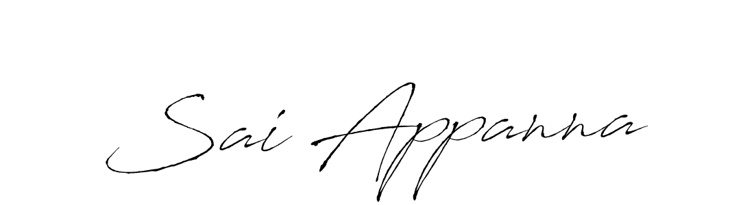 Also You can easily find your signature by using the search form. We will create Sai Appanna name handwritten signature images for you free of cost using Antro_Vectra sign style. Sai Appanna signature style 6 images and pictures png