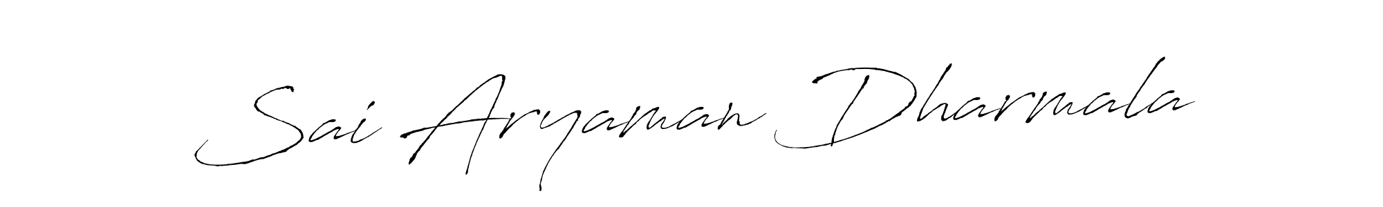 Design your own signature with our free online signature maker. With this signature software, you can create a handwritten (Antro_Vectra) signature for name Sai Aryaman Dharmala. Sai Aryaman Dharmala signature style 6 images and pictures png
