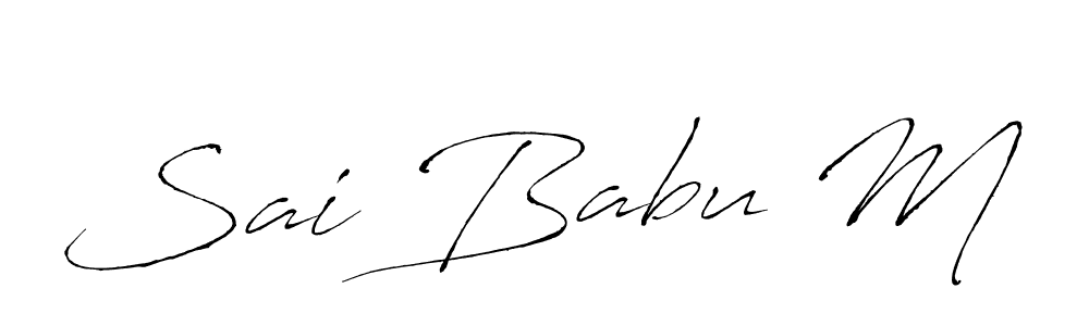 if you are searching for the best signature style for your name Sai Babu M. so please give up your signature search. here we have designed multiple signature styles  using Antro_Vectra. Sai Babu M signature style 6 images and pictures png