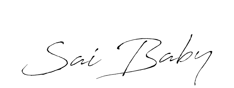 Make a beautiful signature design for name Sai Baby. With this signature (Antro_Vectra) style, you can create a handwritten signature for free. Sai Baby signature style 6 images and pictures png