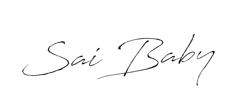 Make a beautiful signature design for name Sai Baby. With this signature (Antro_Vectra) style, you can create a handwritten signature for free. Sai Baby signature style 6 images and pictures png