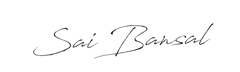 You should practise on your own different ways (Antro_Vectra) to write your name (Sai Bansal) in signature. don't let someone else do it for you. Sai Bansal signature style 6 images and pictures png