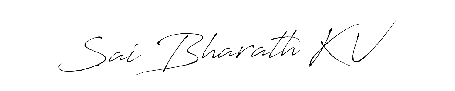 Sai Bharath K V stylish signature style. Best Handwritten Sign (Antro_Vectra) for my name. Handwritten Signature Collection Ideas for my name Sai Bharath K V. Sai Bharath K V signature style 6 images and pictures png