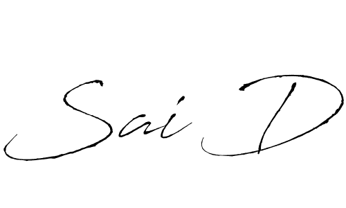 Create a beautiful signature design for name Sai D. With this signature (Antro_Vectra) fonts, you can make a handwritten signature for free. Sai D signature style 6 images and pictures png