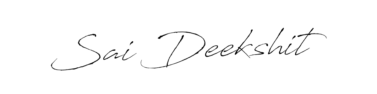 Also You can easily find your signature by using the search form. We will create Sai Deekshit name handwritten signature images for you free of cost using Antro_Vectra sign style. Sai Deekshit signature style 6 images and pictures png