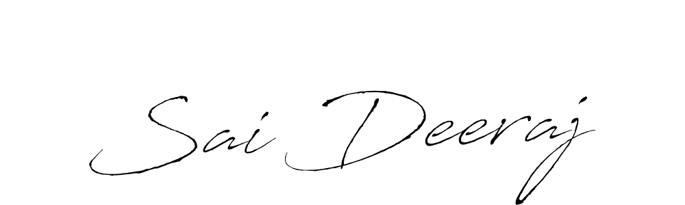 Design your own signature with our free online signature maker. With this signature software, you can create a handwritten (Antro_Vectra) signature for name Sai Deeraj. Sai Deeraj signature style 6 images and pictures png