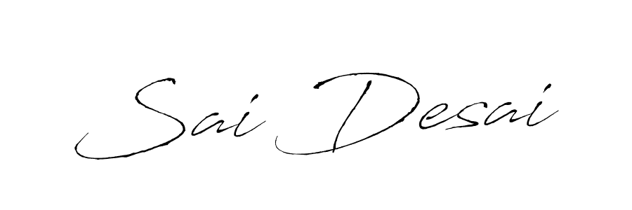 Make a beautiful signature design for name Sai Desai. With this signature (Antro_Vectra) style, you can create a handwritten signature for free. Sai Desai signature style 6 images and pictures png