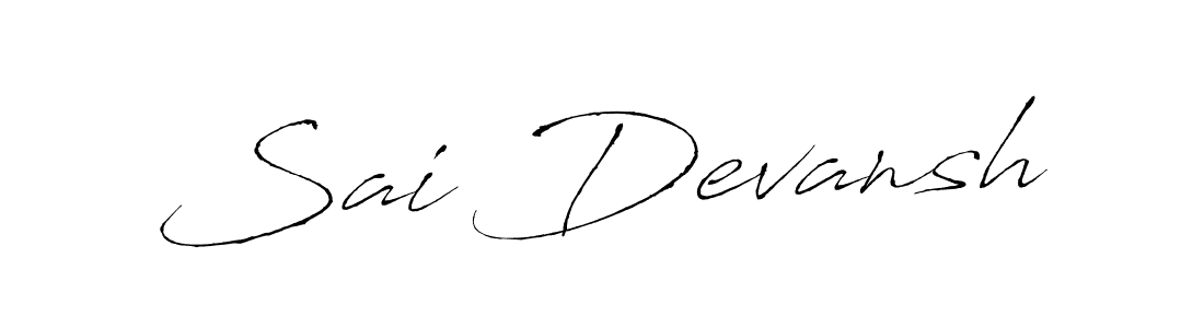 Sai Devansh stylish signature style. Best Handwritten Sign (Antro_Vectra) for my name. Handwritten Signature Collection Ideas for my name Sai Devansh. Sai Devansh signature style 6 images and pictures png