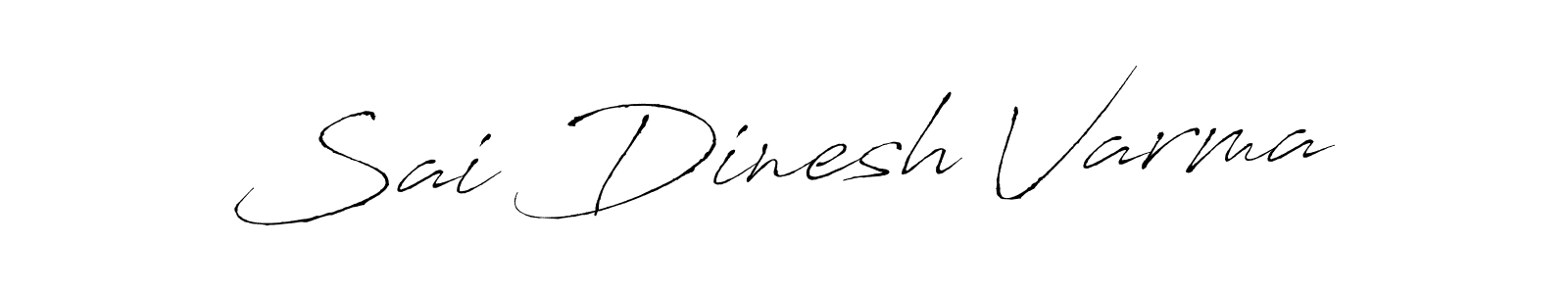 How to make Sai Dinesh Varma name signature. Use Antro_Vectra style for creating short signs online. This is the latest handwritten sign. Sai Dinesh Varma signature style 6 images and pictures png