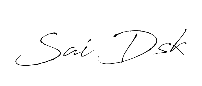 Create a beautiful signature design for name Sai Dsk. With this signature (Antro_Vectra) fonts, you can make a handwritten signature for free. Sai Dsk signature style 6 images and pictures png