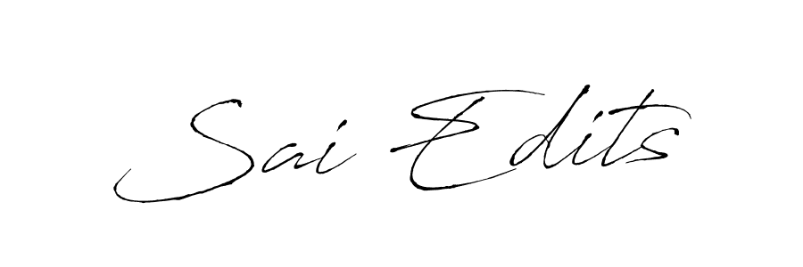 You should practise on your own different ways (Antro_Vectra) to write your name (Sai Edits) in signature. don't let someone else do it for you. Sai Edits signature style 6 images and pictures png