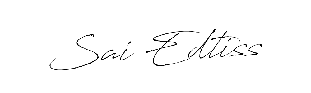 How to make Sai Edtiss signature? Antro_Vectra is a professional autograph style. Create handwritten signature for Sai Edtiss name. Sai Edtiss signature style 6 images and pictures png