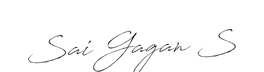 Also we have Sai Gagan S name is the best signature style. Create professional handwritten signature collection using Antro_Vectra autograph style. Sai Gagan S signature style 6 images and pictures png