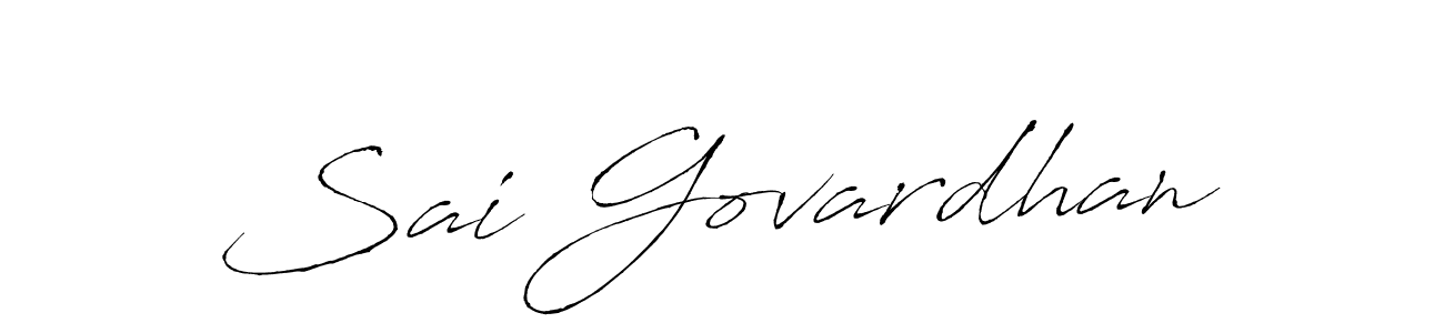 Antro_Vectra is a professional signature style that is perfect for those who want to add a touch of class to their signature. It is also a great choice for those who want to make their signature more unique. Get Sai Govardhan name to fancy signature for free. Sai Govardhan signature style 6 images and pictures png