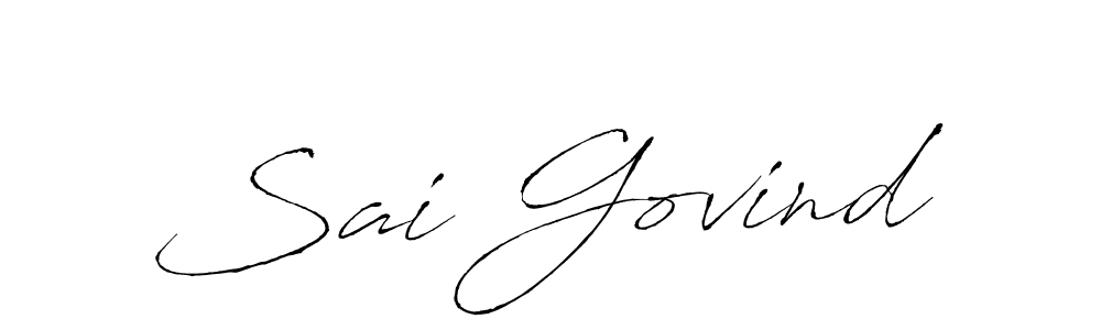 Make a beautiful signature design for name Sai Govind. With this signature (Antro_Vectra) style, you can create a handwritten signature for free. Sai Govind signature style 6 images and pictures png