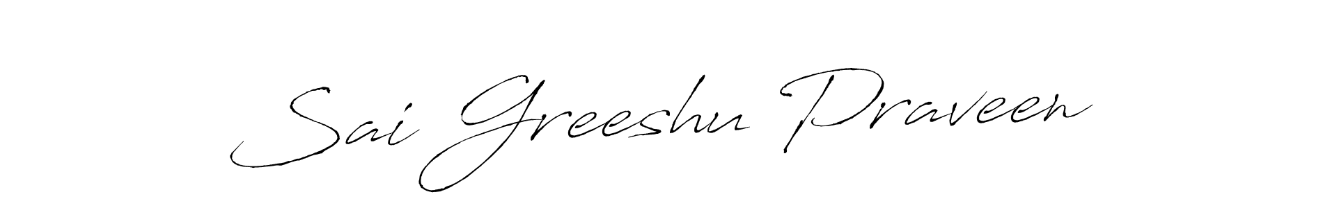 You should practise on your own different ways (Antro_Vectra) to write your name (Sai Greeshu Praveen) in signature. don't let someone else do it for you. Sai Greeshu Praveen signature style 6 images and pictures png