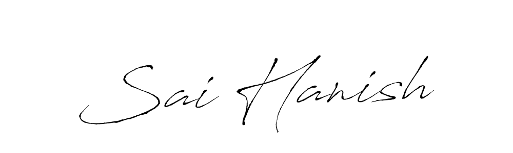 Sai Hanish stylish signature style. Best Handwritten Sign (Antro_Vectra) for my name. Handwritten Signature Collection Ideas for my name Sai Hanish. Sai Hanish signature style 6 images and pictures png