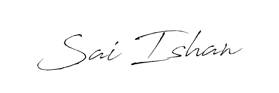 Use a signature maker to create a handwritten signature online. With this signature software, you can design (Antro_Vectra) your own signature for name Sai Ishan. Sai Ishan signature style 6 images and pictures png