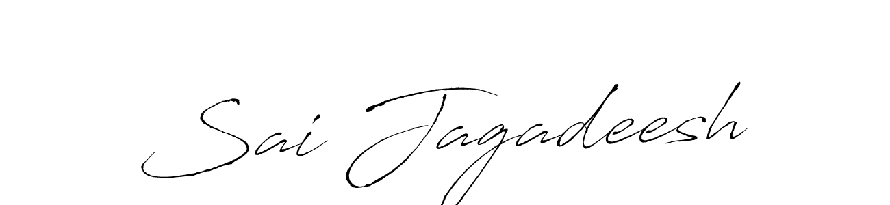 Design your own signature with our free online signature maker. With this signature software, you can create a handwritten (Antro_Vectra) signature for name Sai Jagadeesh. Sai Jagadeesh signature style 6 images and pictures png