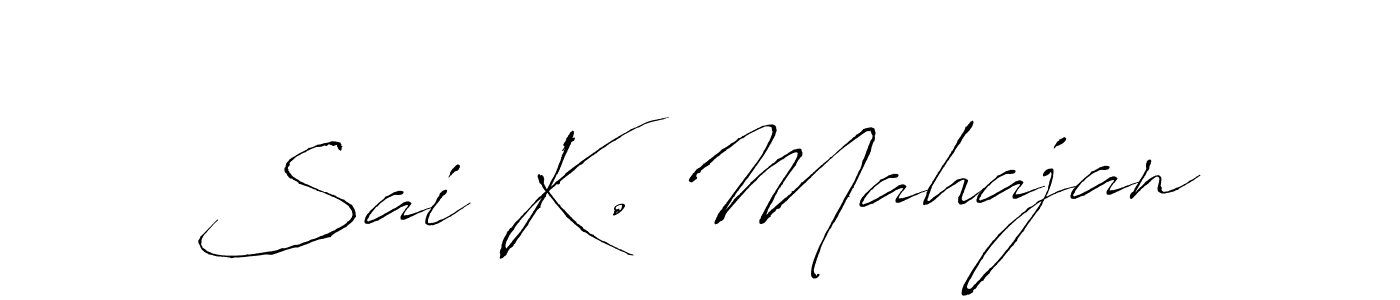 Make a beautiful signature design for name Sai K. Mahajan. Use this online signature maker to create a handwritten signature for free. Sai K. Mahajan signature style 6 images and pictures png