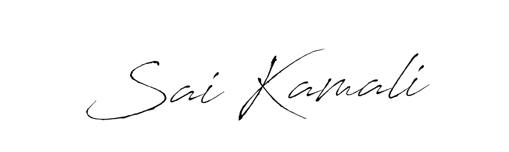 Design your own signature with our free online signature maker. With this signature software, you can create a handwritten (Antro_Vectra) signature for name Sai Kamali. Sai Kamali signature style 6 images and pictures png